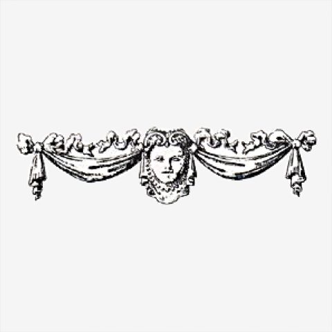 Tête de femme avec draperies Louis XIII
