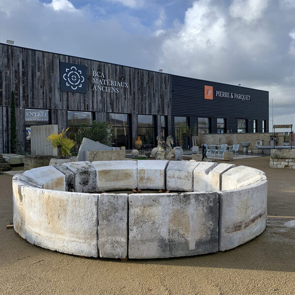 Bassin pour fontaine ornemental en pierre naturelle