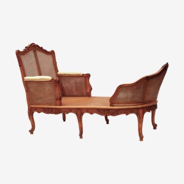 Fauteuil duchesse Régence aussi appelé chaise longue