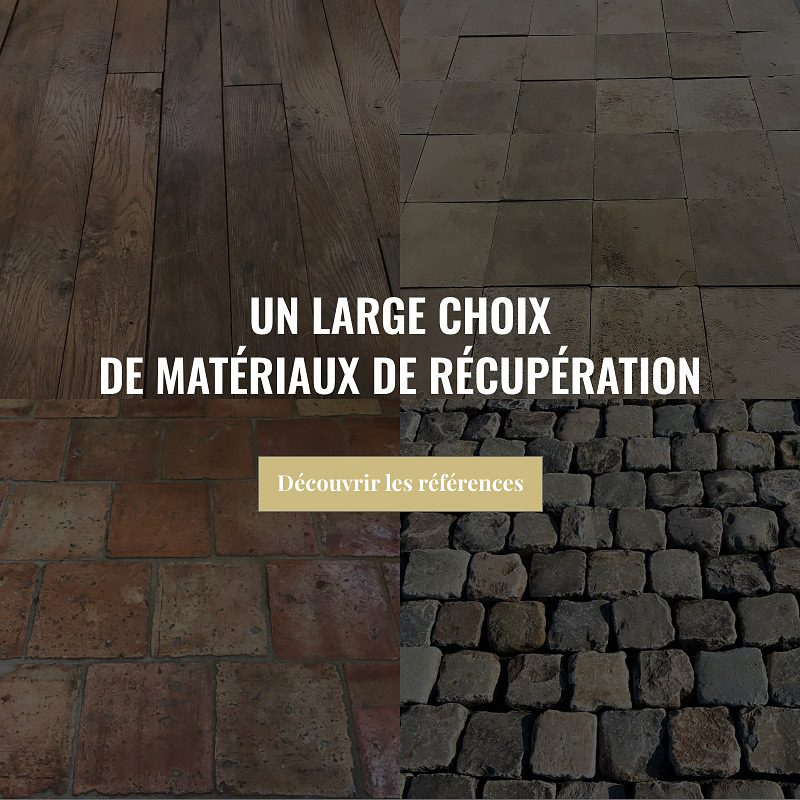 L'ensemble de nos matériaux de récupération