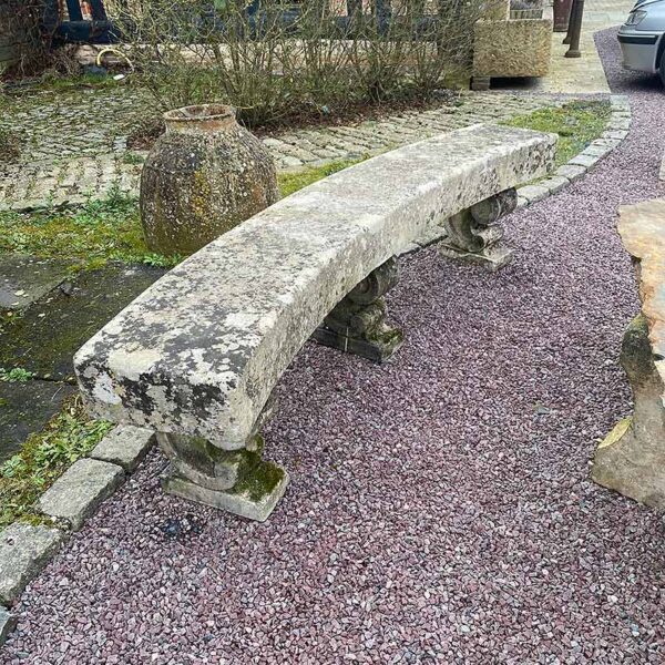 banc arrondi pour jardin