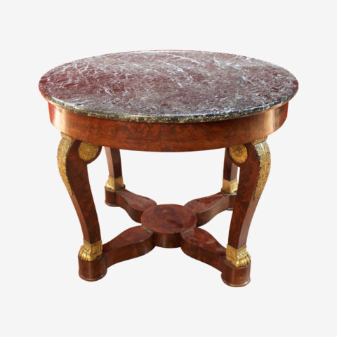 guéridon quatre pieds console style Restauration